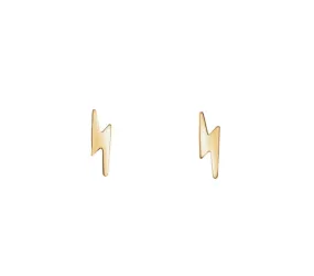 14k Lightning Bolt Studs