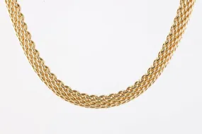 16" Tiffany & Co. 18k Yellow Gold Mesh Chain (86.69g.)