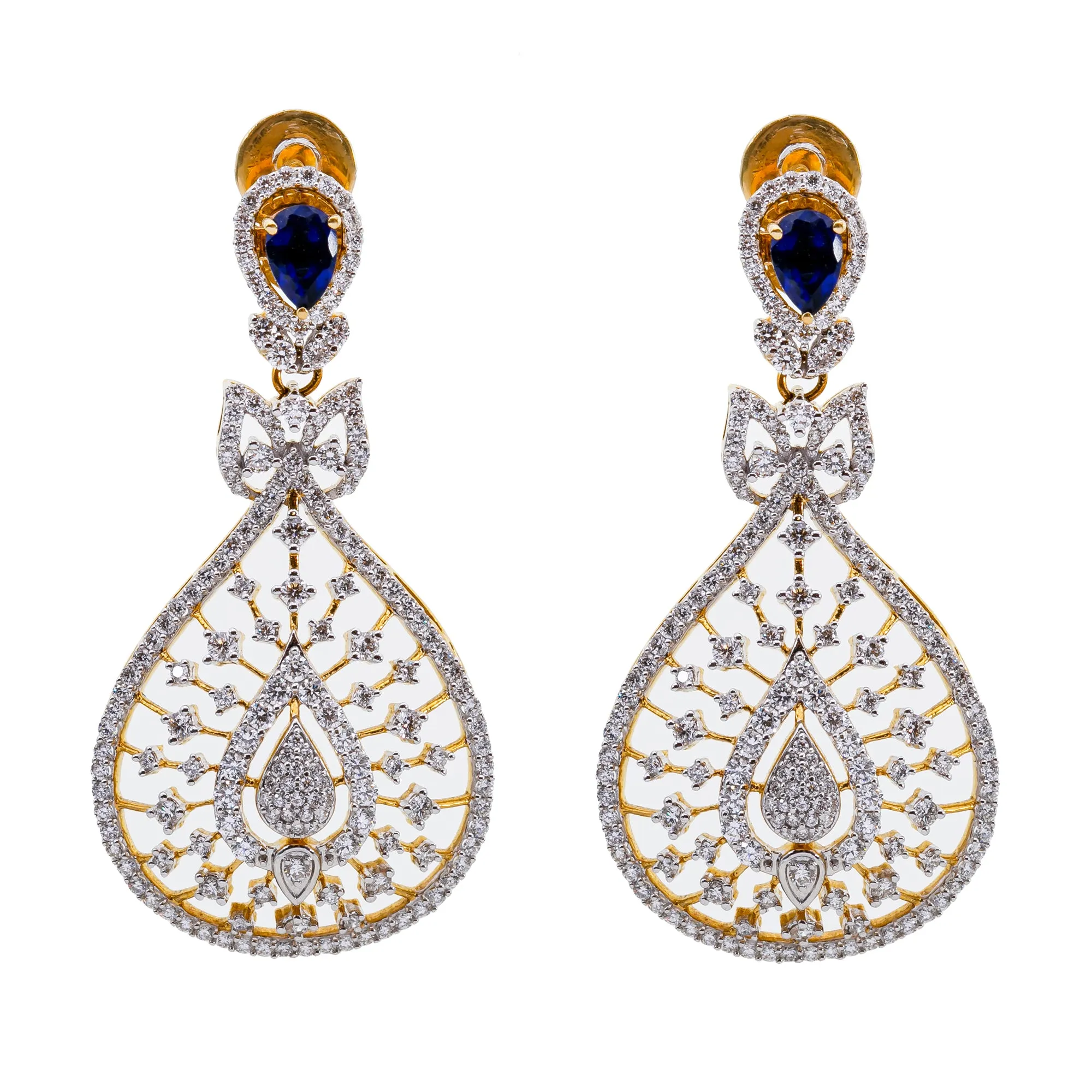 18K Gold Diamond Jewelry Set (66.4gm)