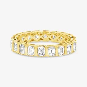 20 Bezel Set Emerald Cut 2.70CT Eternity Ring