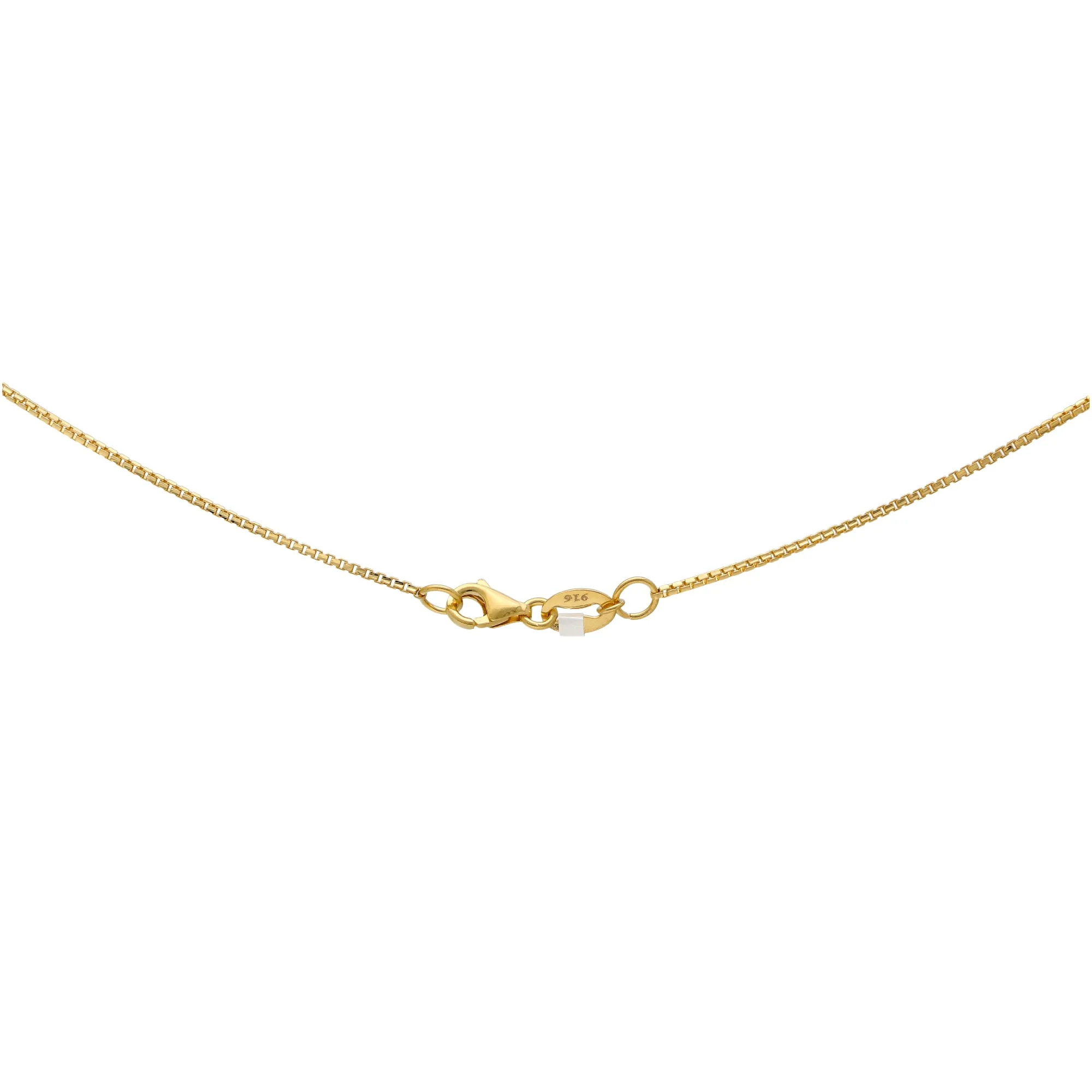 22K Multi-Tone Gold Beaded Chain (17.6gm)