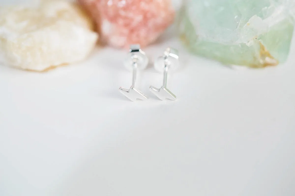 925 lightning earrings-GL