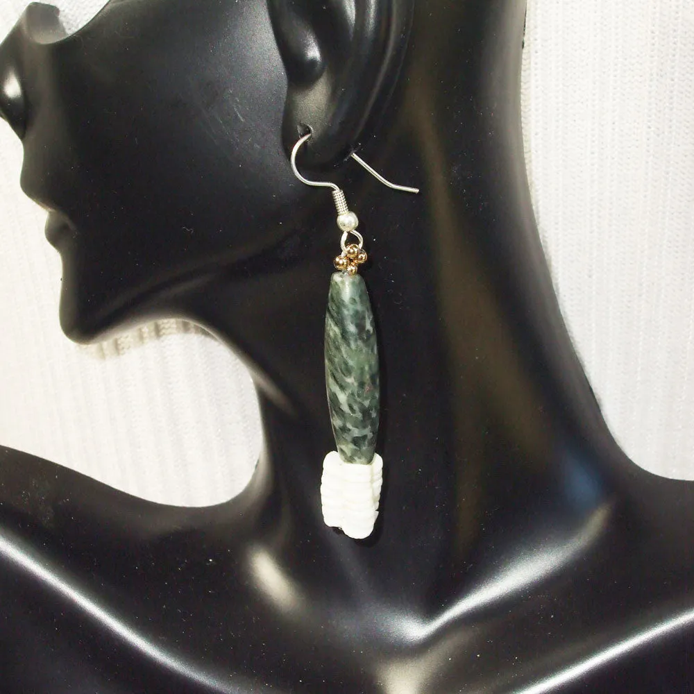 Adana Green Dangle Earrings