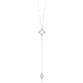 ADDISON SILVER SINGLE LONG NECKLACE FILIGREE