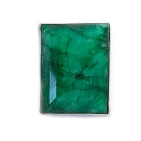 Aranya Emerald Quartz Rectangle Ring