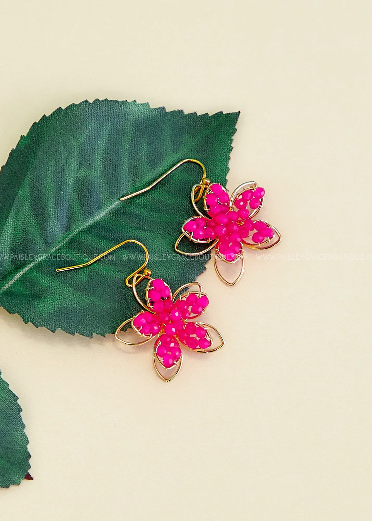 Bardot Flower Dangle Earrings