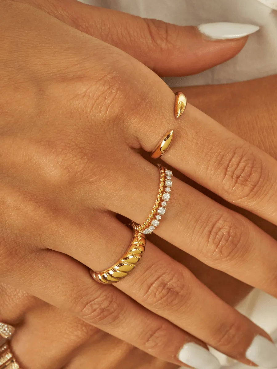 Beaded Band 14K