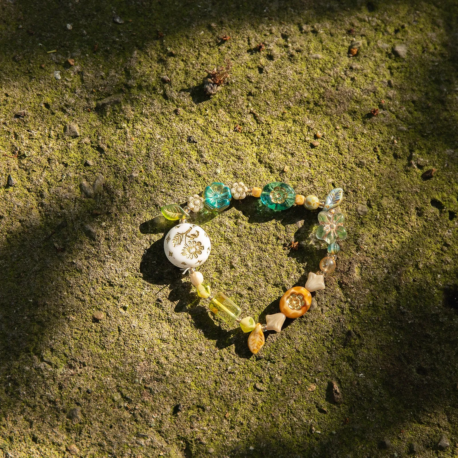 Beaded Flower Bracelet