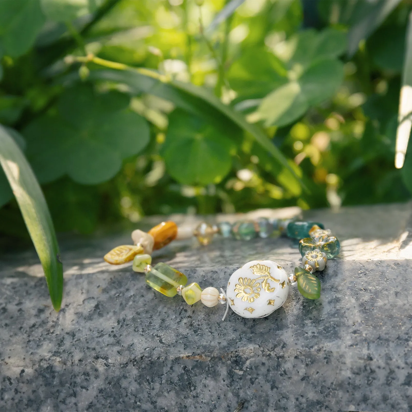 Beaded Flower Bracelet