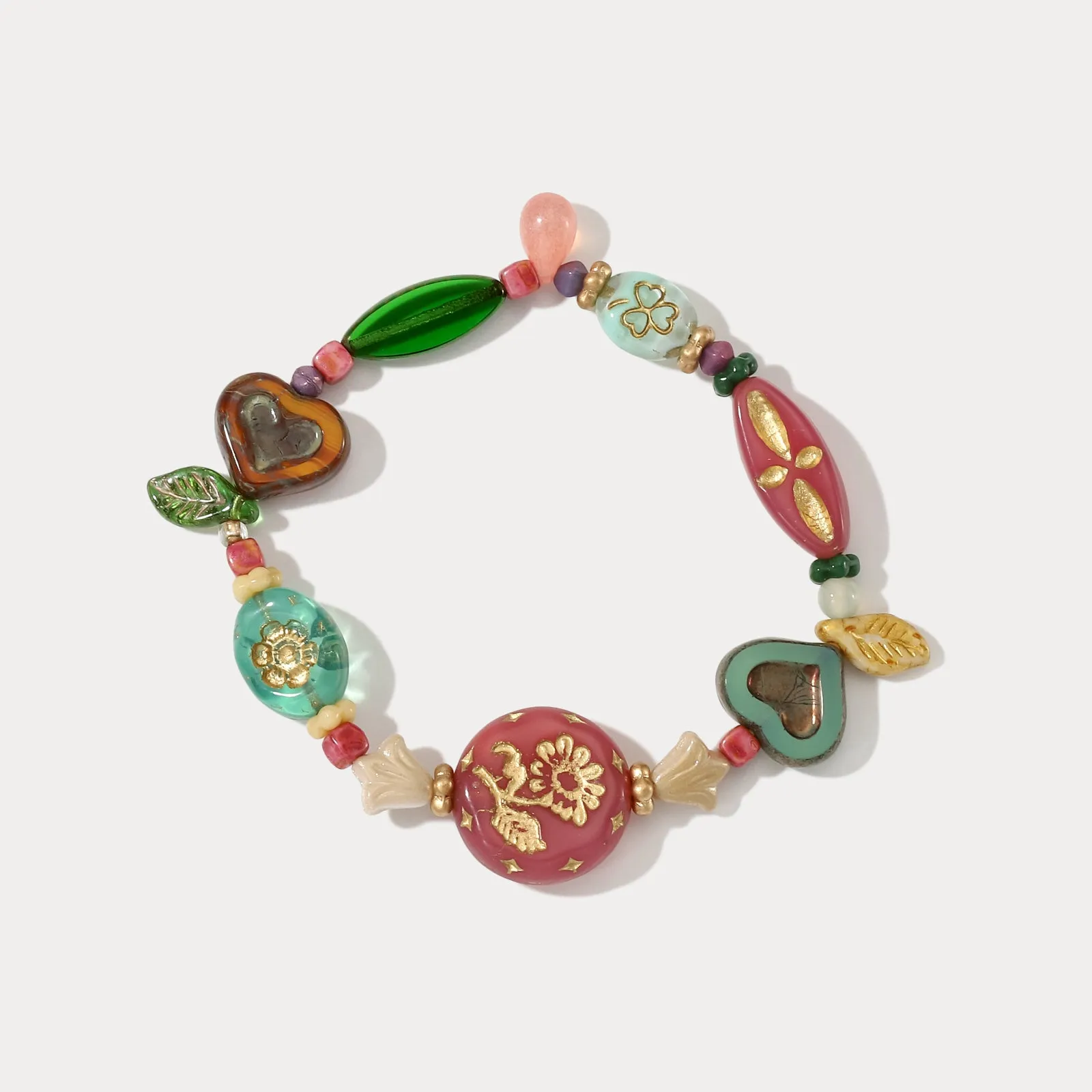 Beaded Flower Bracelet