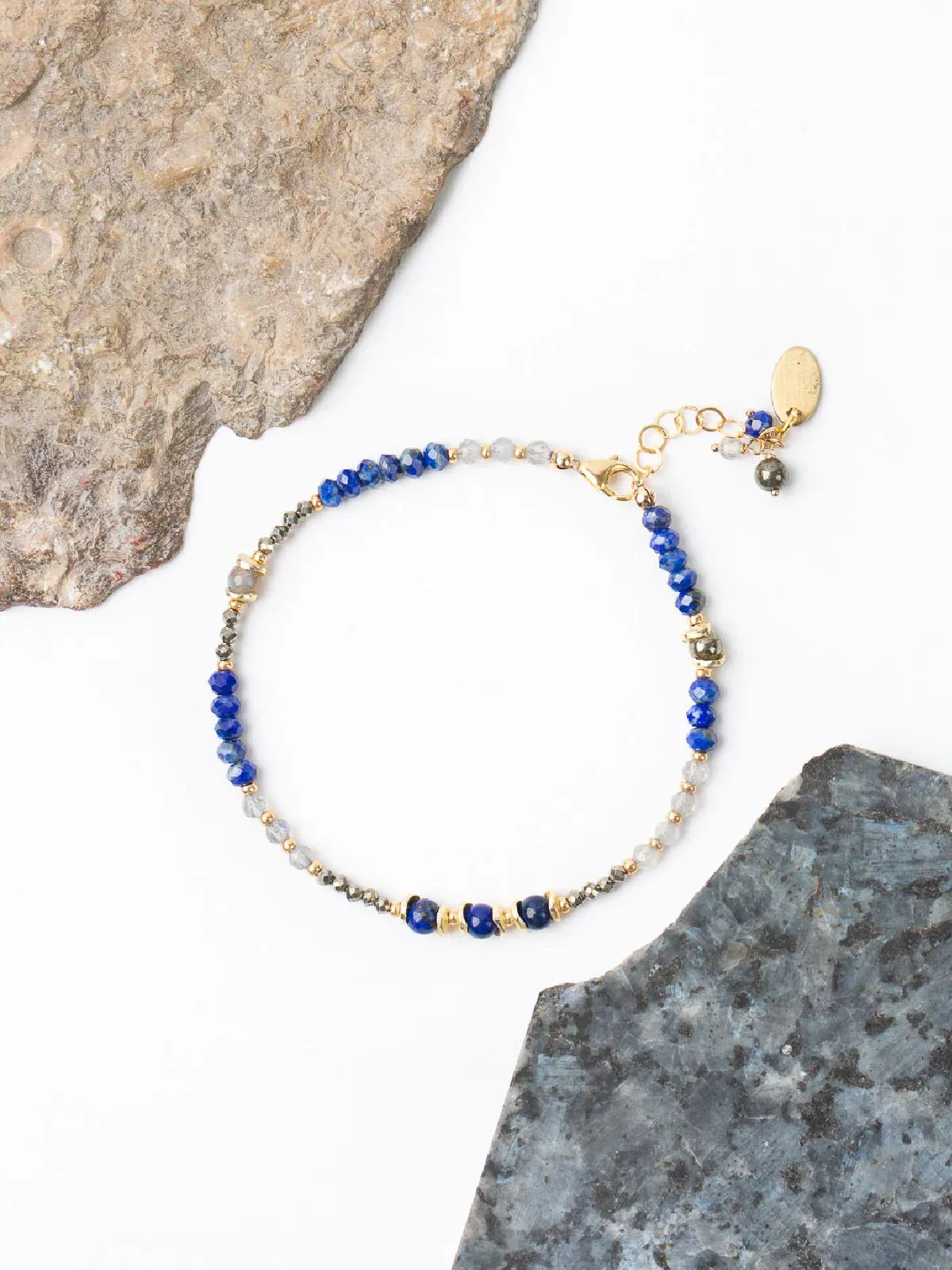 Blue Moon Beaded Bracelet by Anne Vaughan