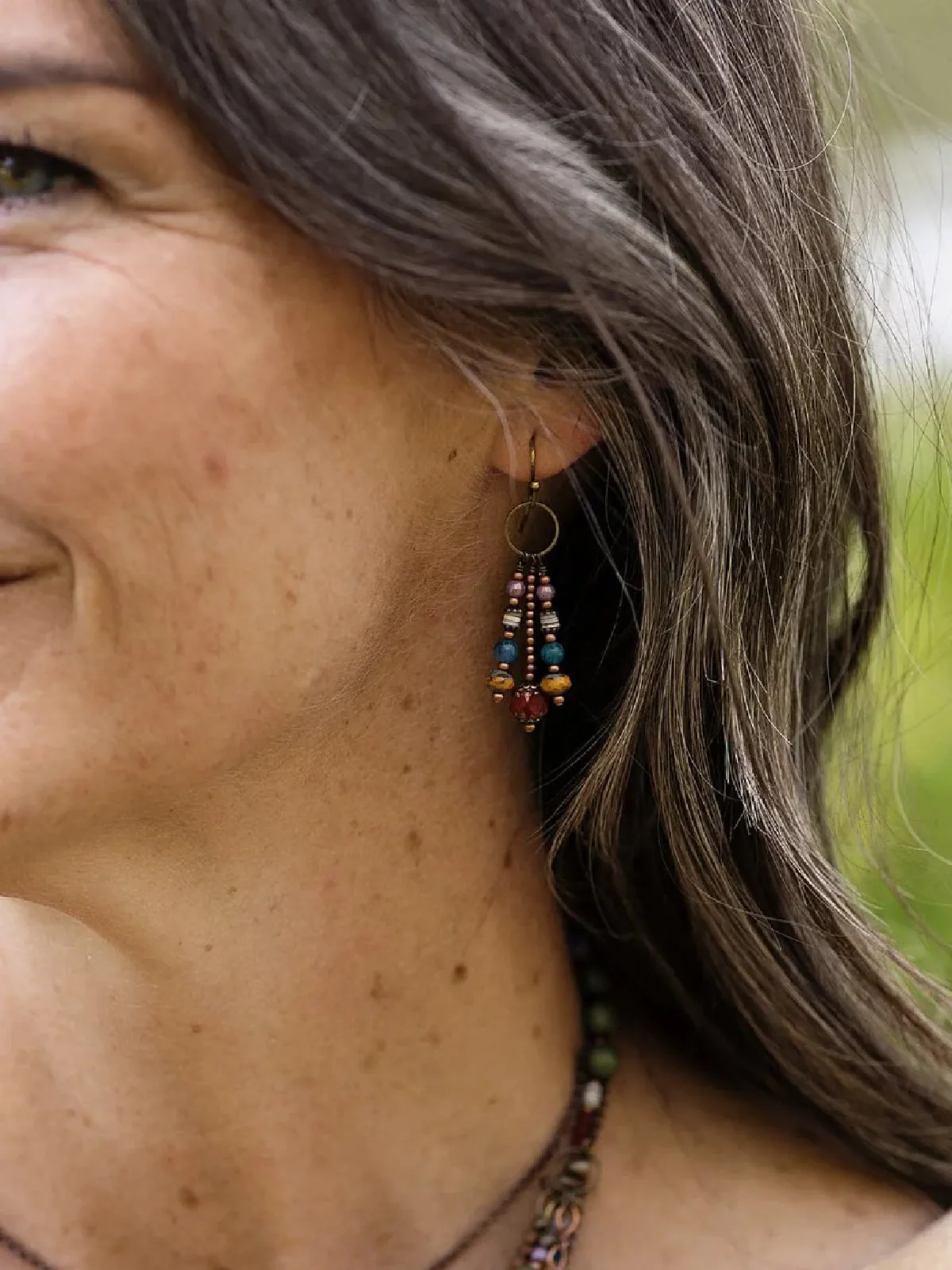 Bohemia Stacked Bead Fringe Dangles by Anne Vaughan