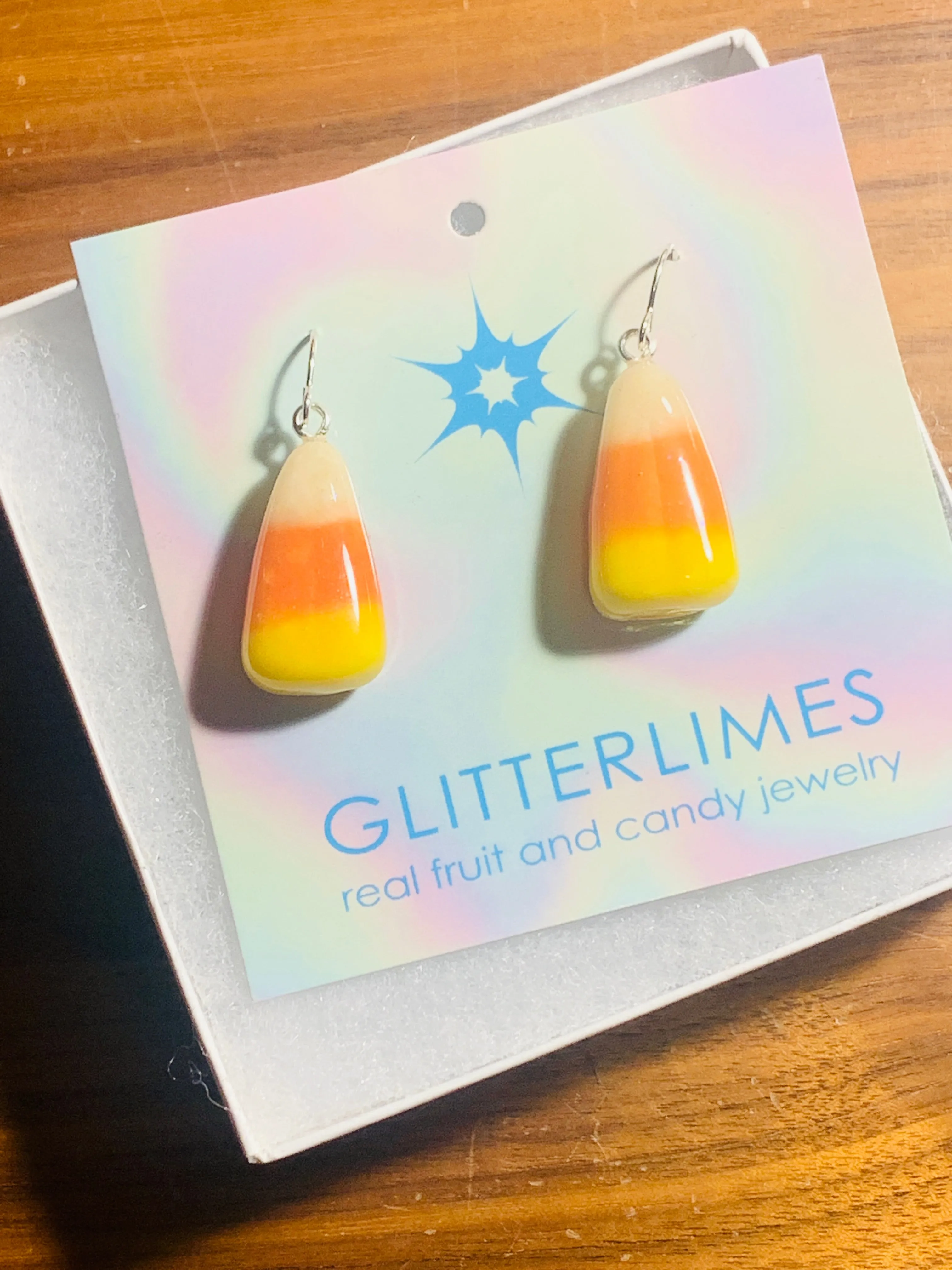 Candy Corn Earrings