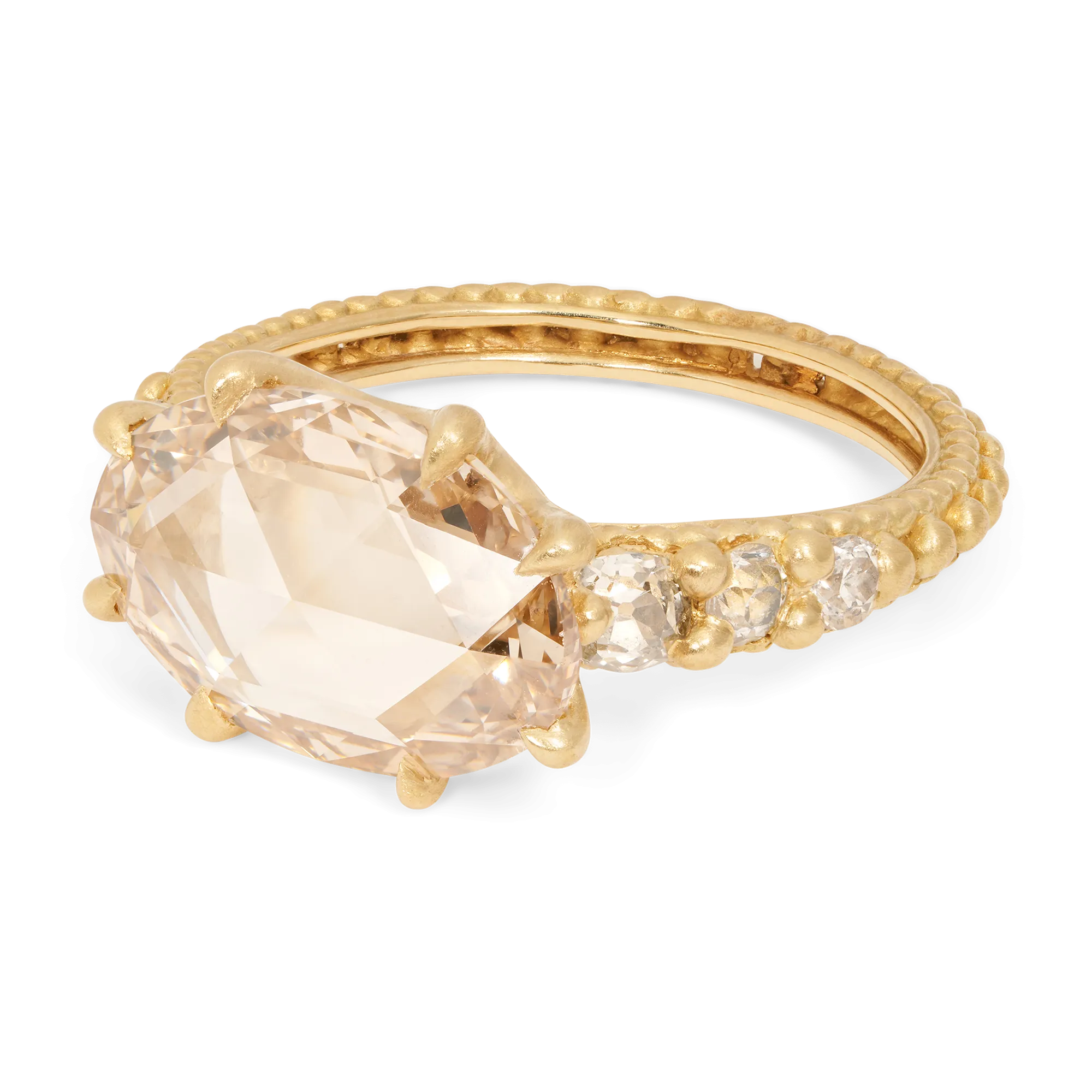 Champagne Diamond Cosmos Ring - Size 6.25 - 11374