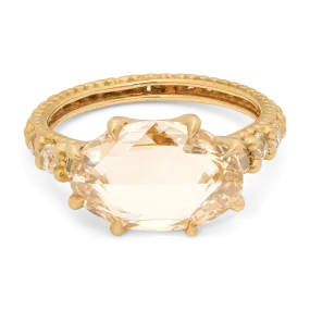 Champagne Diamond Cosmos Ring - Size 6.25 - 11374