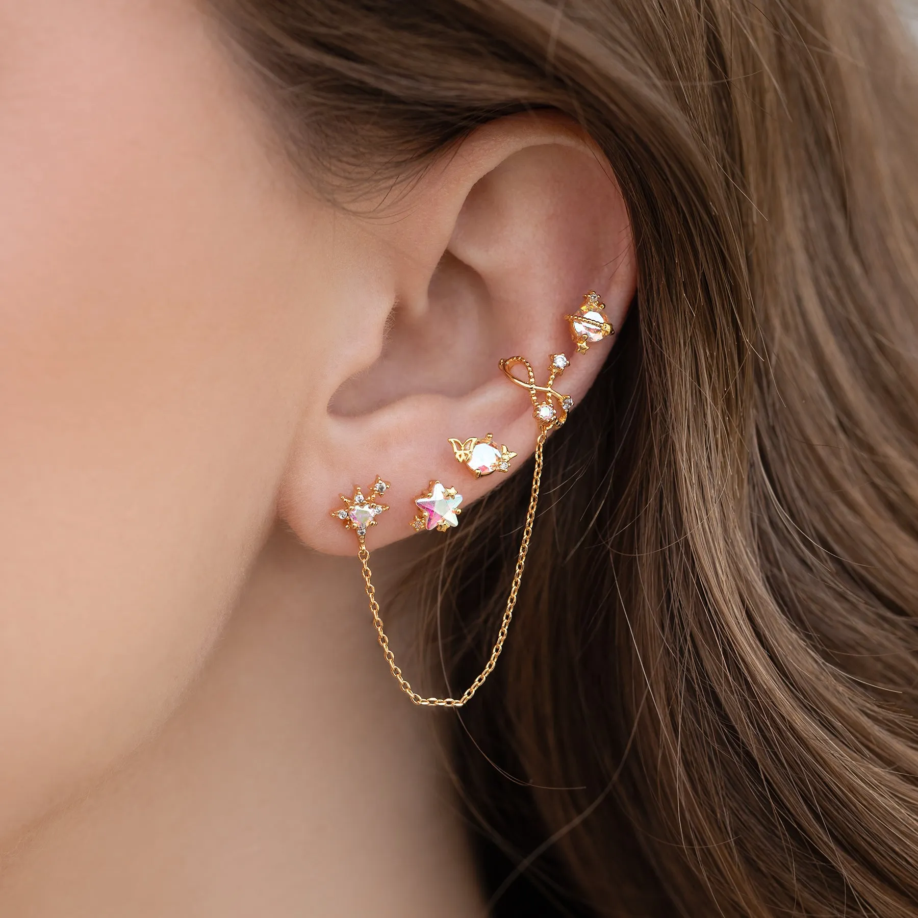 Cosmic Dreamweaver Ear Cuff   Stud