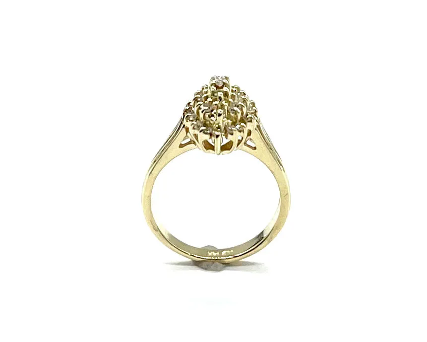 Diamond Cluster Ring