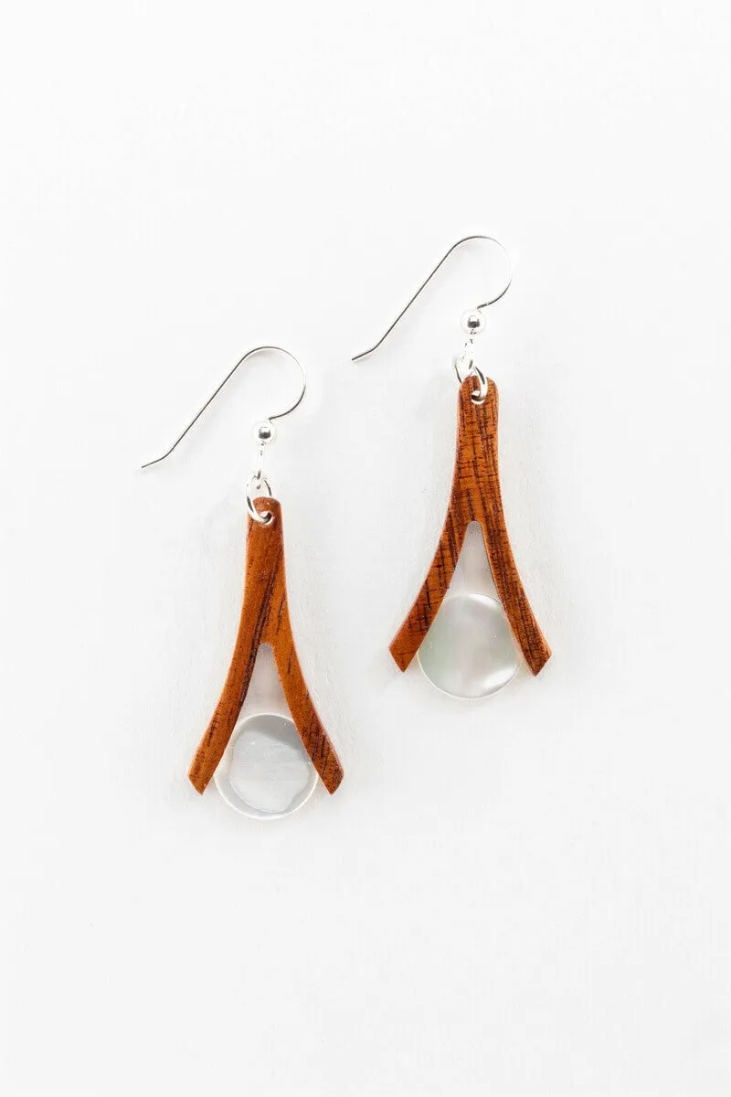 Earrings - Mother of Pearl Wishbones