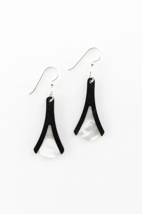 Earrings - Mother of Pearl Wishbones