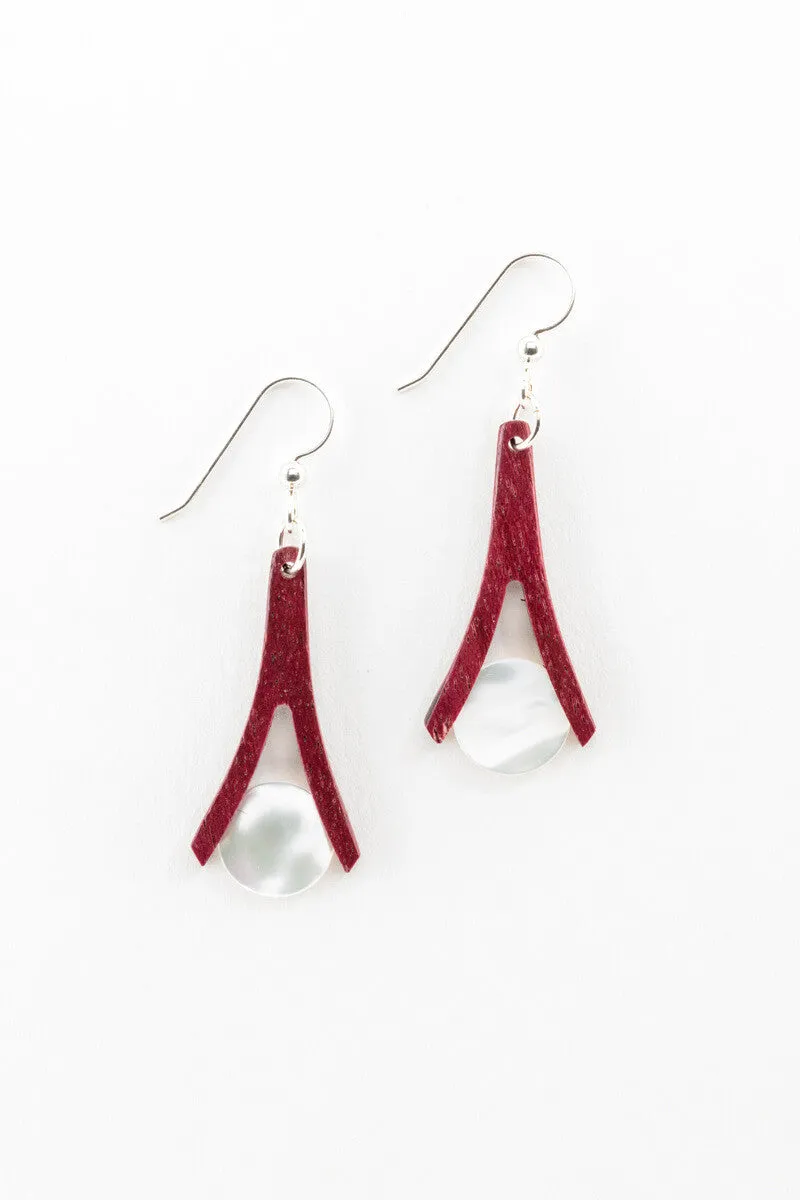 Earrings - Mother of Pearl Wishbones