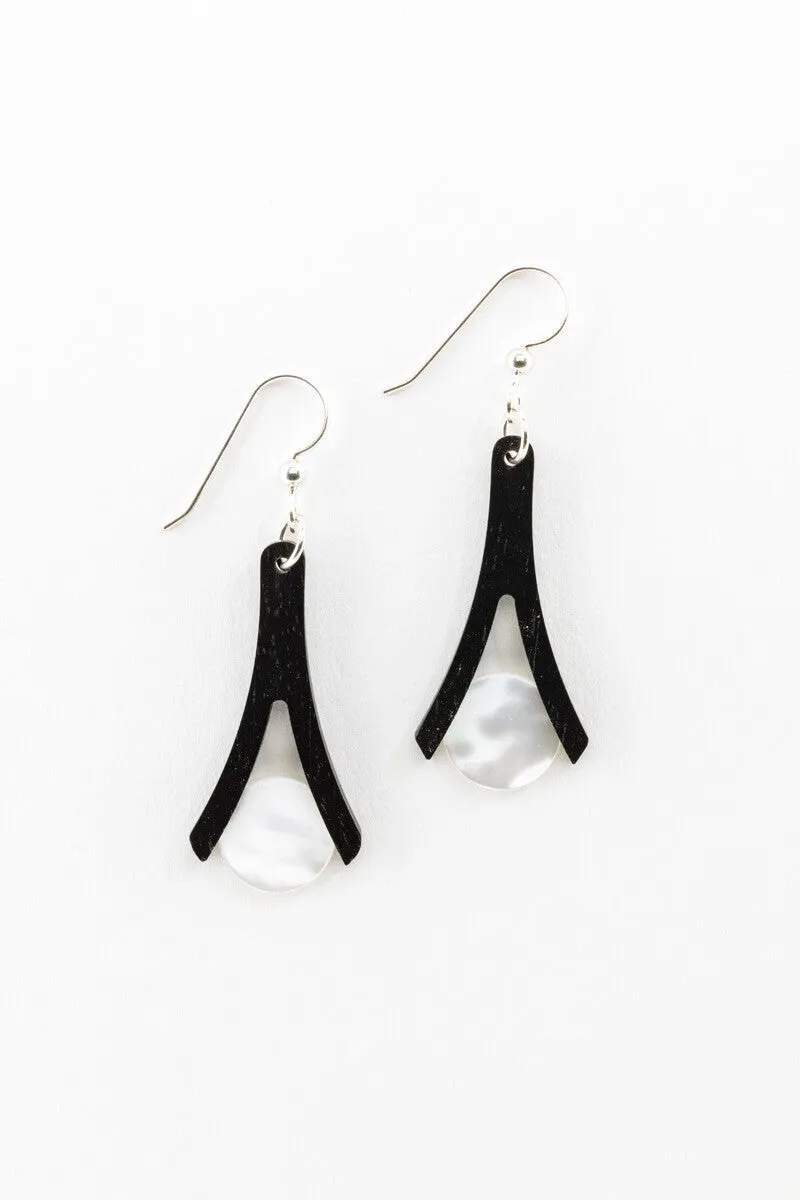 Earrings - Mother of Pearl Wishbones