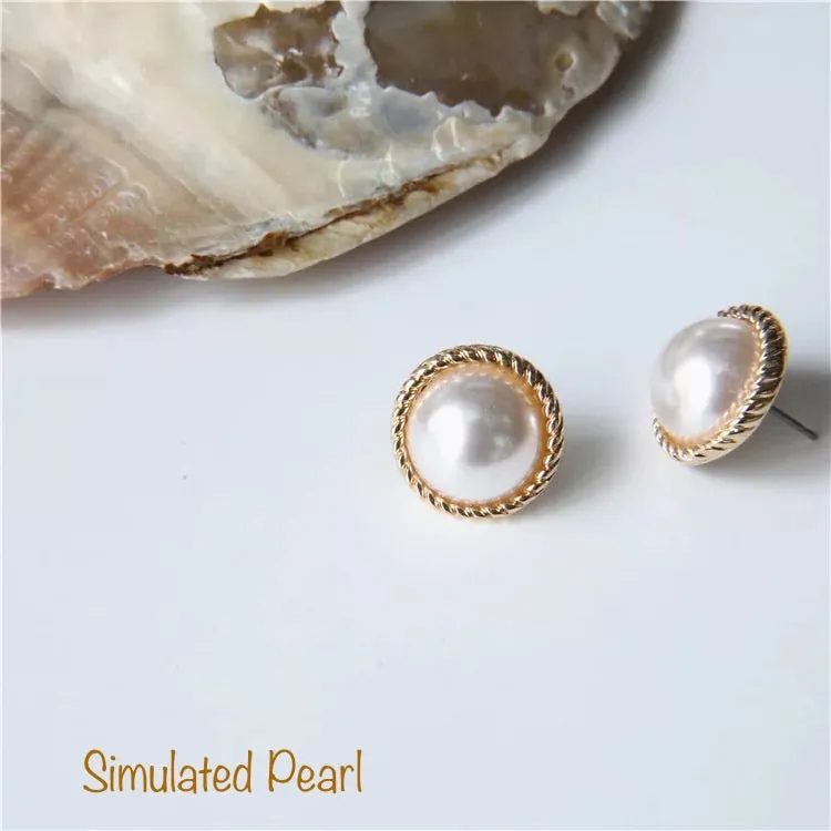 Embrace Pearly Stud Earrings