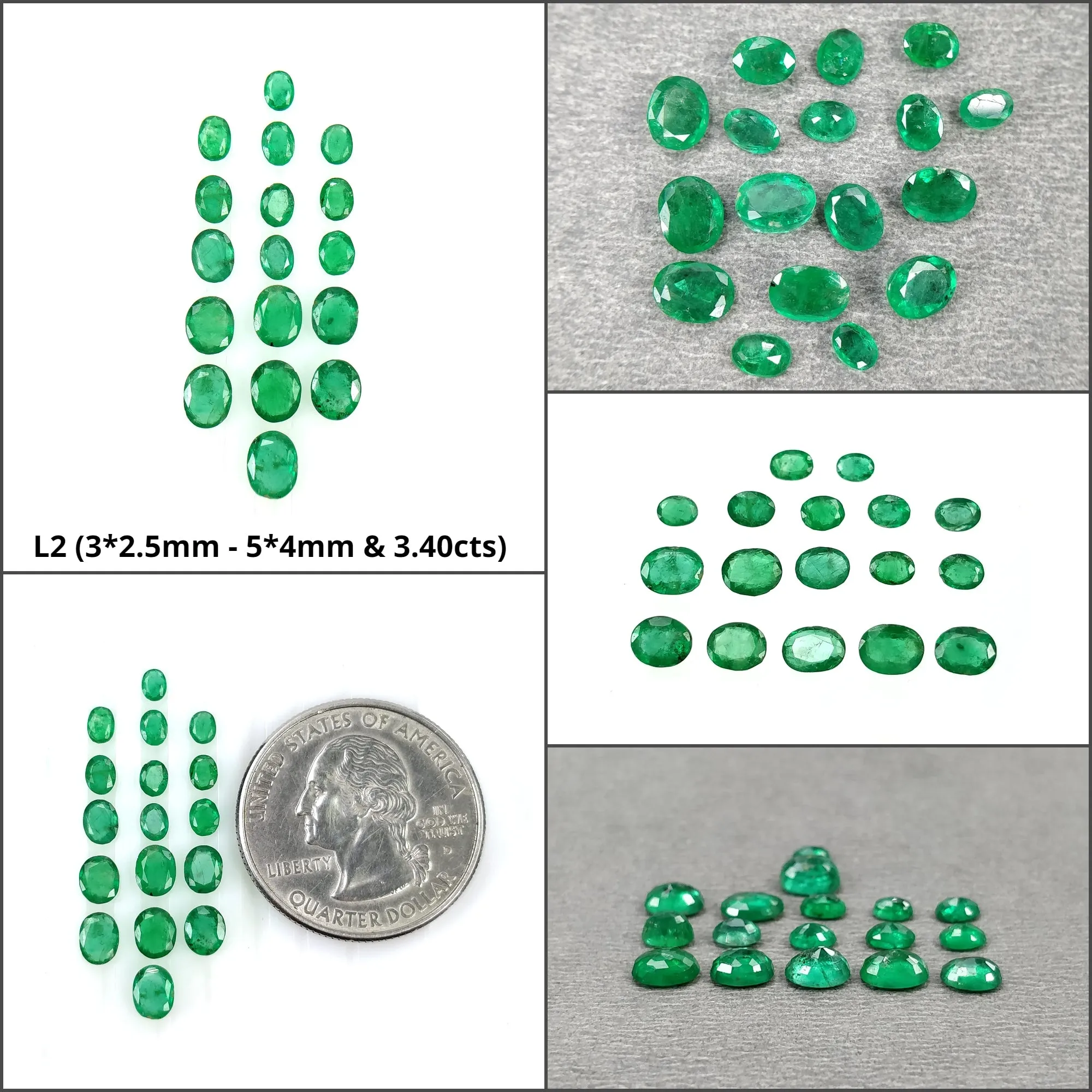 Emerald Gemstone Normal Cut : Natural Untreated Unheated Green Emerald Oval Shape Lots For Jewelry