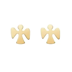 ENewton egirl Gold Guardian Angel Stud Earrings