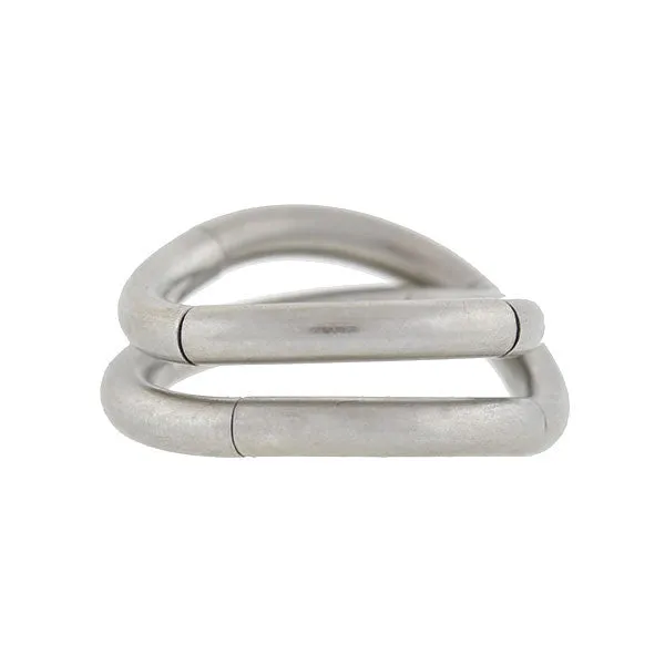 Estate Platinum Hinged Moveable Puzzle Ring