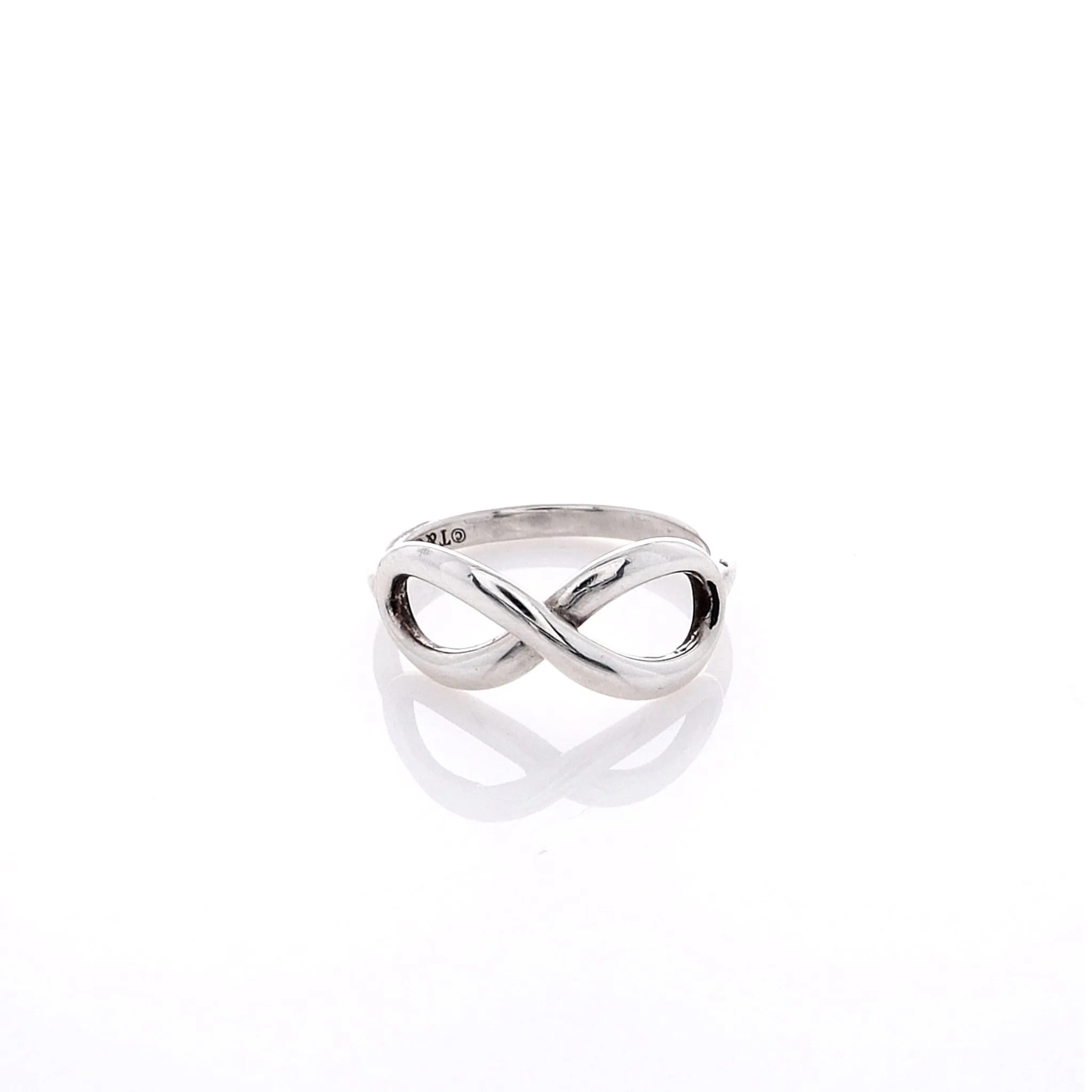 Estate Tiffany & Co Sterling Silver Polished Infinity Ring