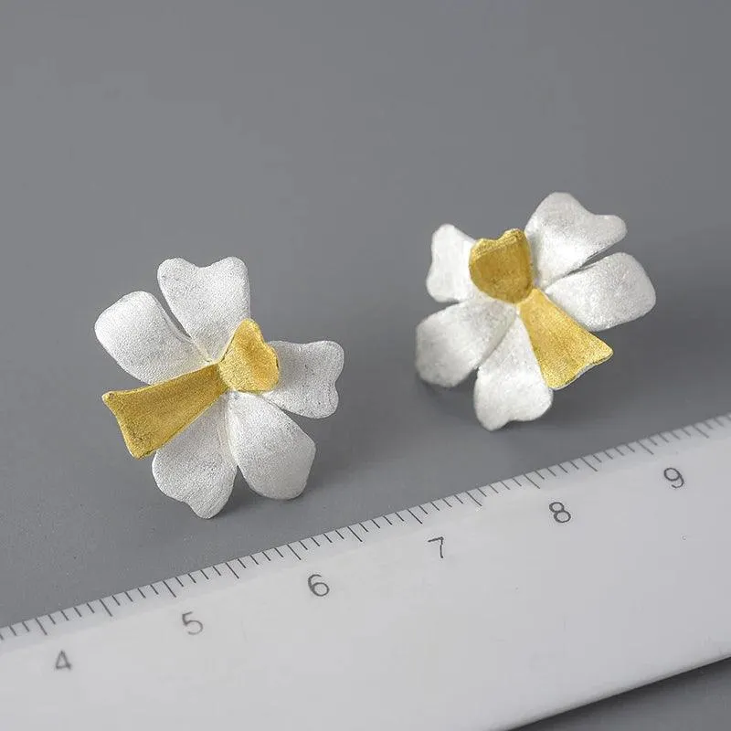 Exquisite Flower LFJA0127 Stud Earring Charm Jewelry 925 Sterling Silver