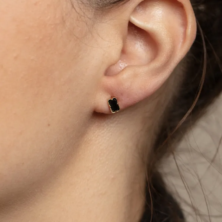 Forever Black Onyx Stud Earrings