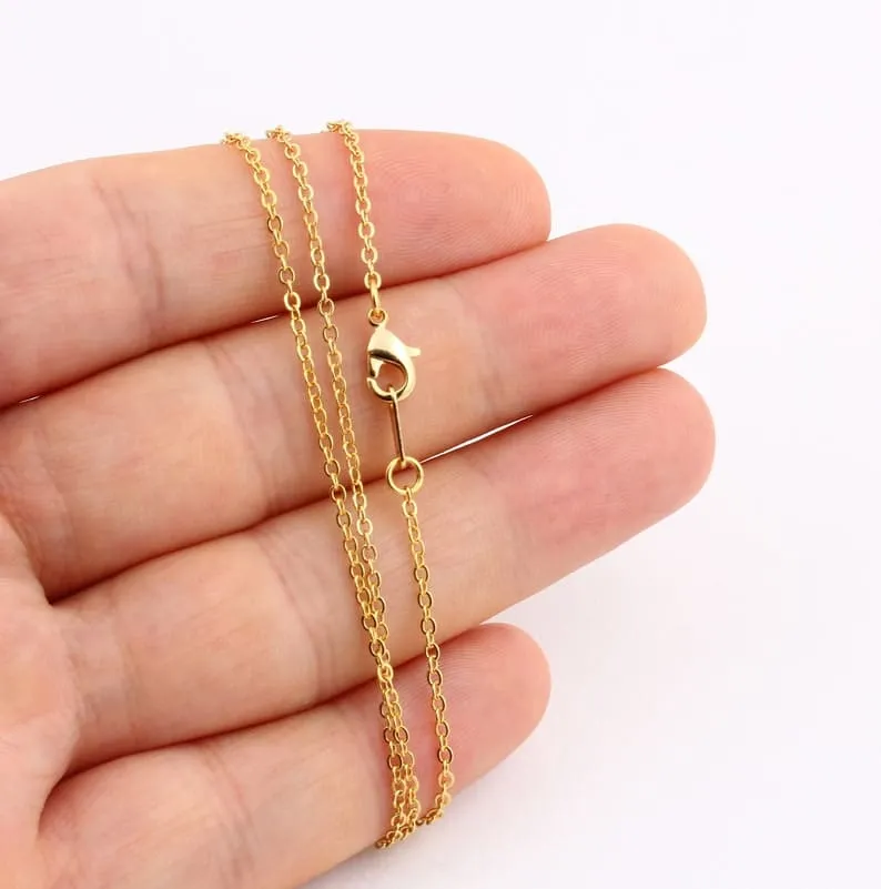 Gold Charm, Delicate Gold Dipped Chain, Layering Necklace, Bohemian Neck Chain, Snake Chain