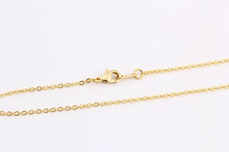 Gold Charm, Delicate Gold Dipped Chain, Layering Necklace, Bohemian Neck Chain, Snake Chain