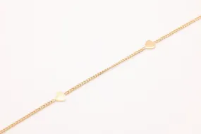 Heart Satellite Chain, 14K Gold Overlay Plated, Wholesale Jewelry Chain