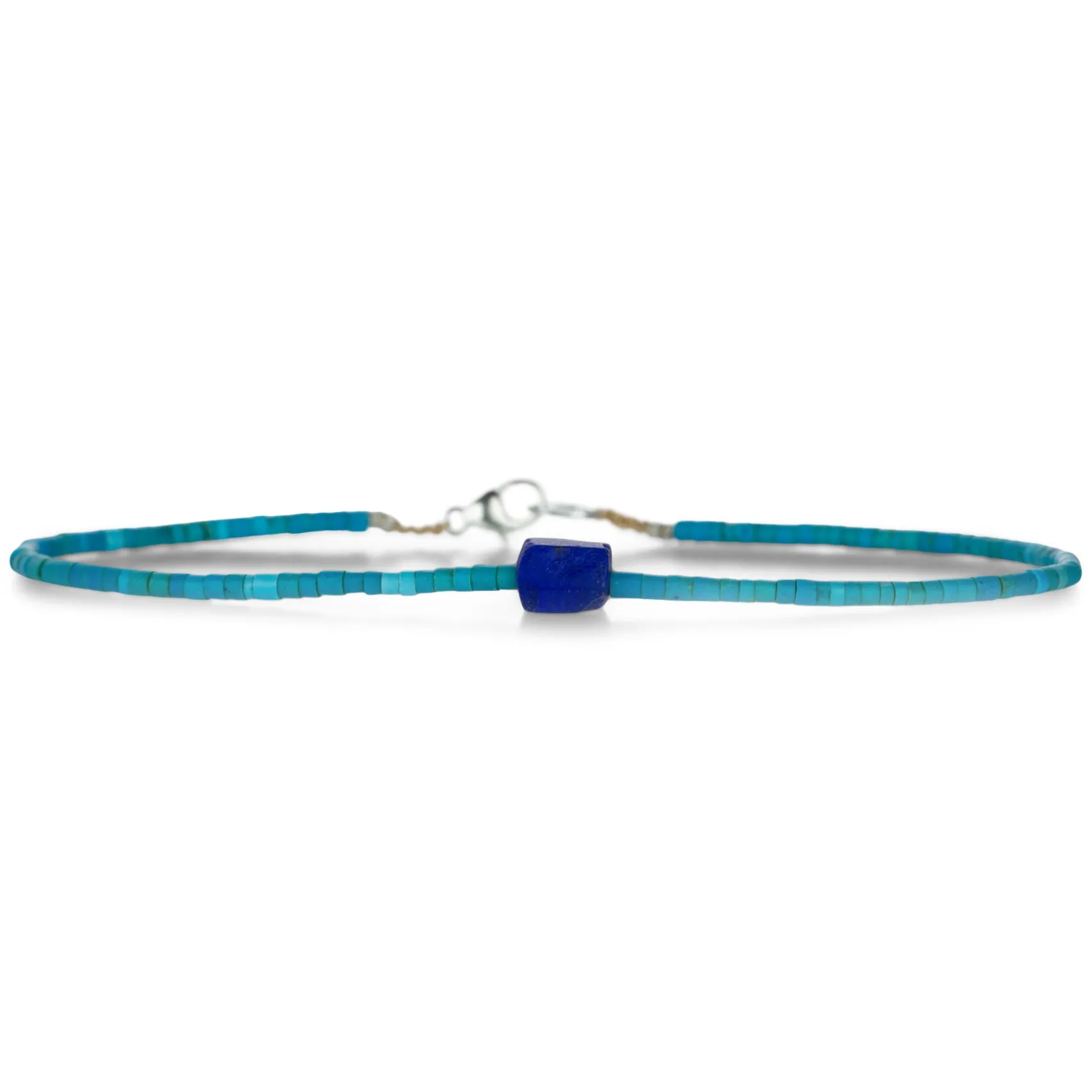 Heishi Turquoise and Lapis Bracelet