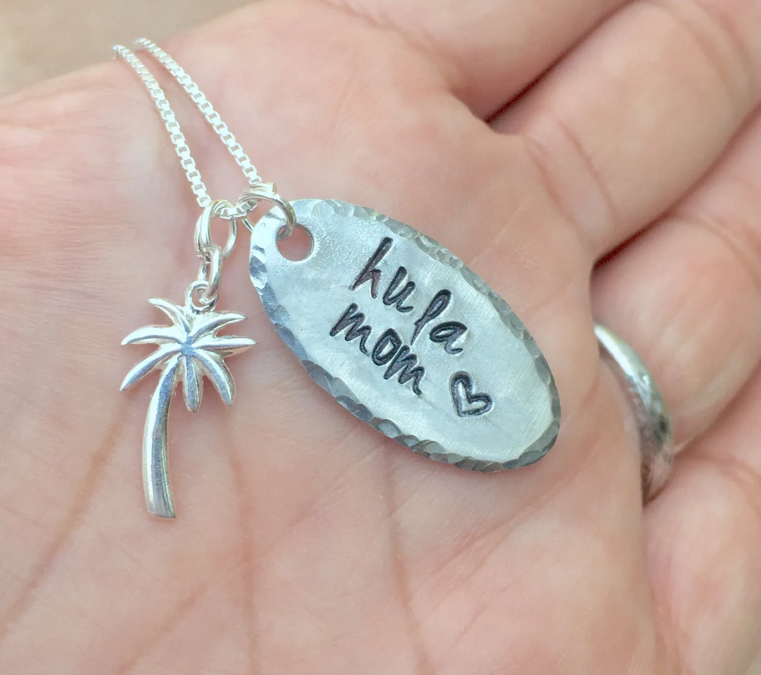 Hula Mom, Aloha Necklace, live aloha, Ohana, Hawaiian necklace, Hawaiian Jewelry, Beach Jewelry, Hula, natashaaloha