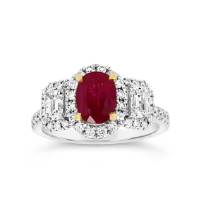 Irisa by Martin Binder Ruby & Diamond Statement Ring