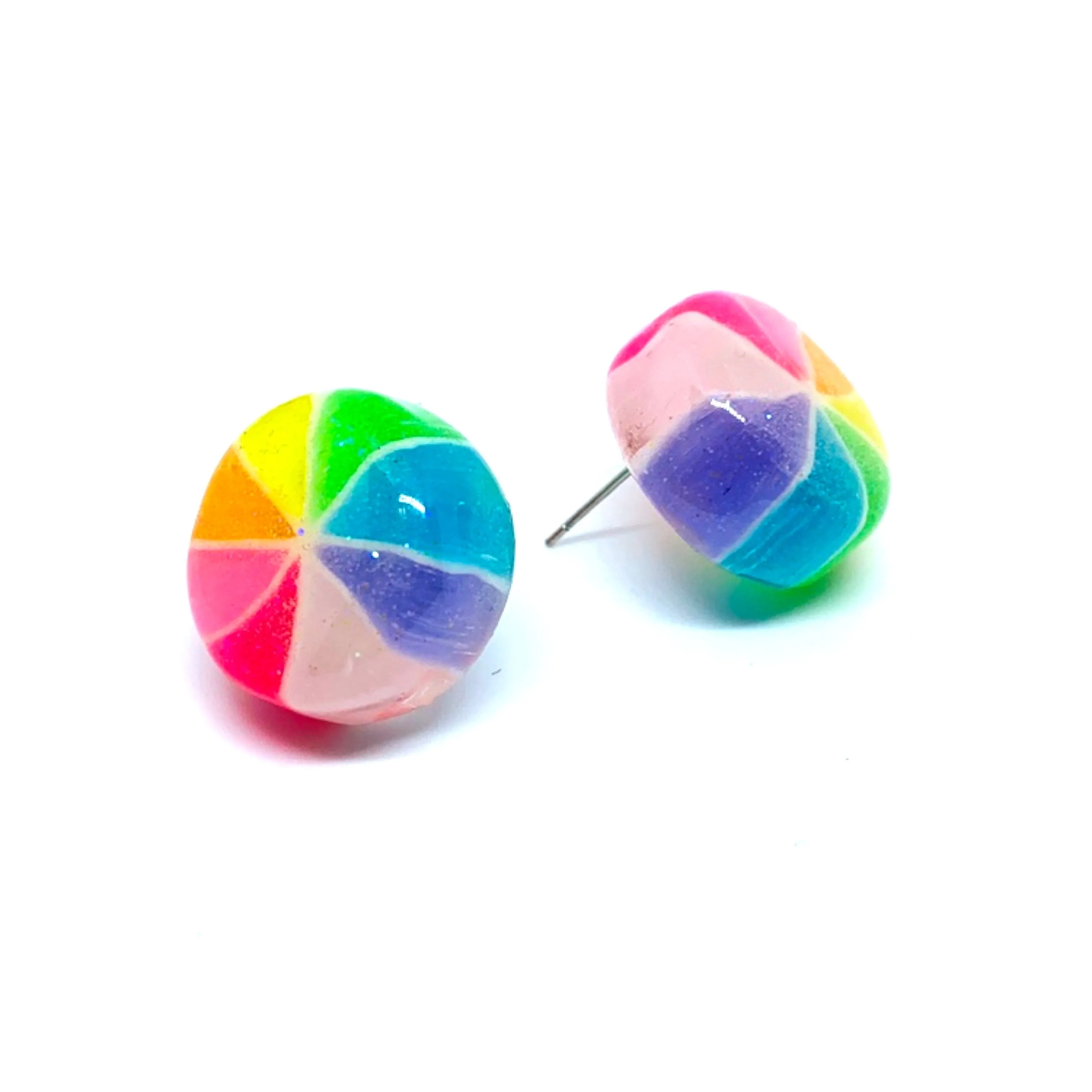 Japanese Pinwheel Candy Earrings