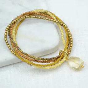 Karuna Citrine Beaded Bracelet