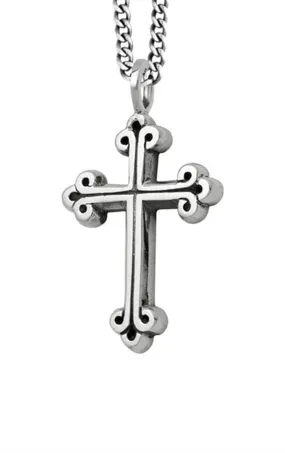 King Baby Medium Traditional Cross Pendant Necklace