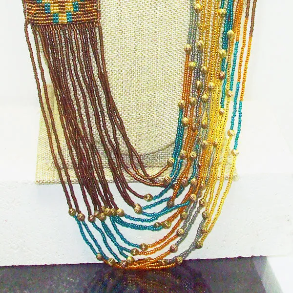 Langley, Native, Pulled Loom, Necklace Set