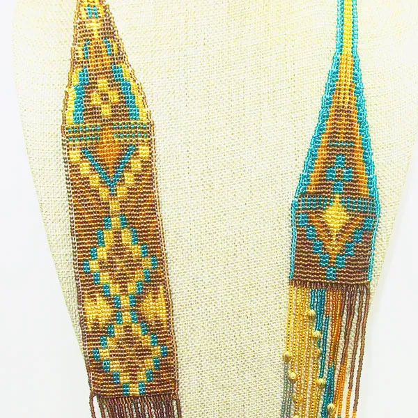 Langley, Native, Pulled Loom, Necklace Set