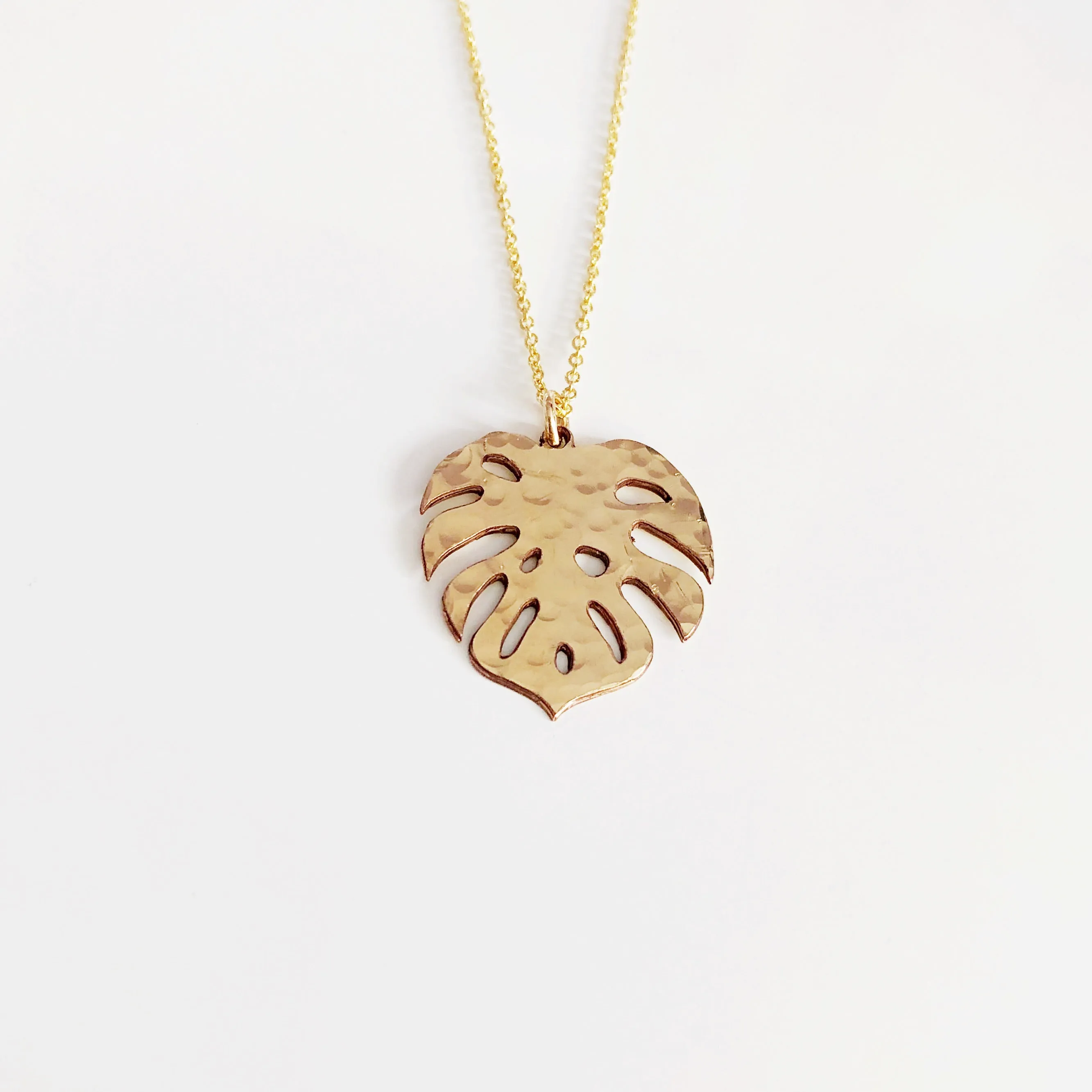 Large monstera necklace (N291)