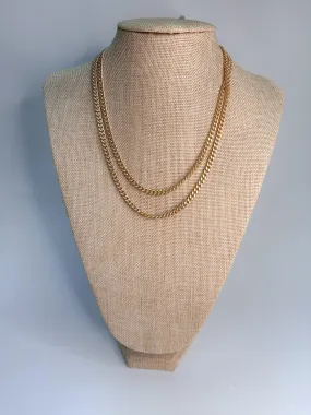 Matte Gold Curb Chain