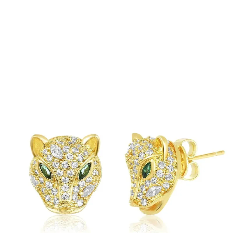 Sure! A more optimized title for the e-commerce product could be:

Melinda Maria - Adorable Baby Jaguar Stud Earrings with Sparkling Detail