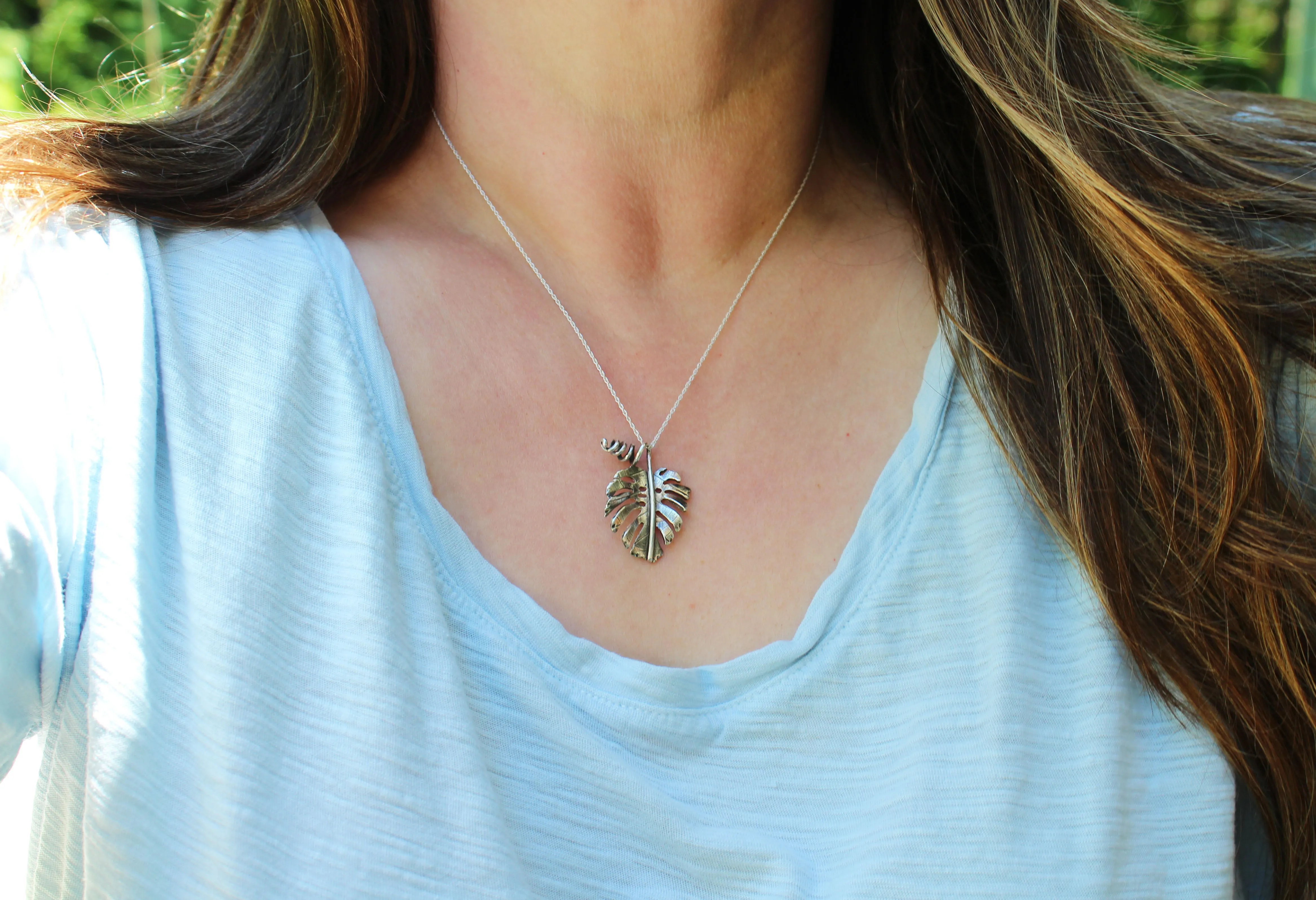 Monstera Deliciosa Necklace