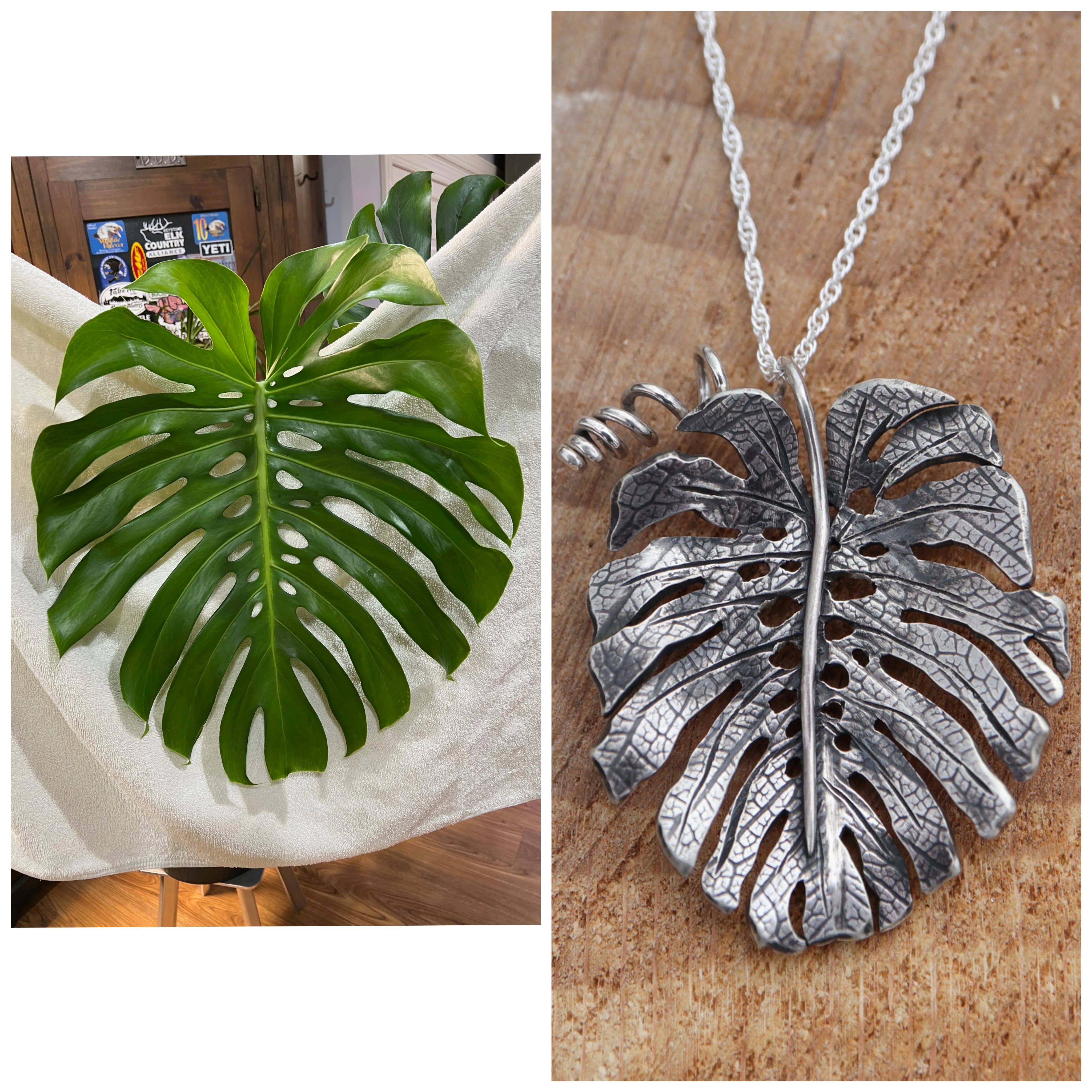 Monstera Deliciosa Necklace