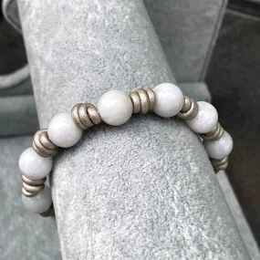 Moonstone Leather Bracelet