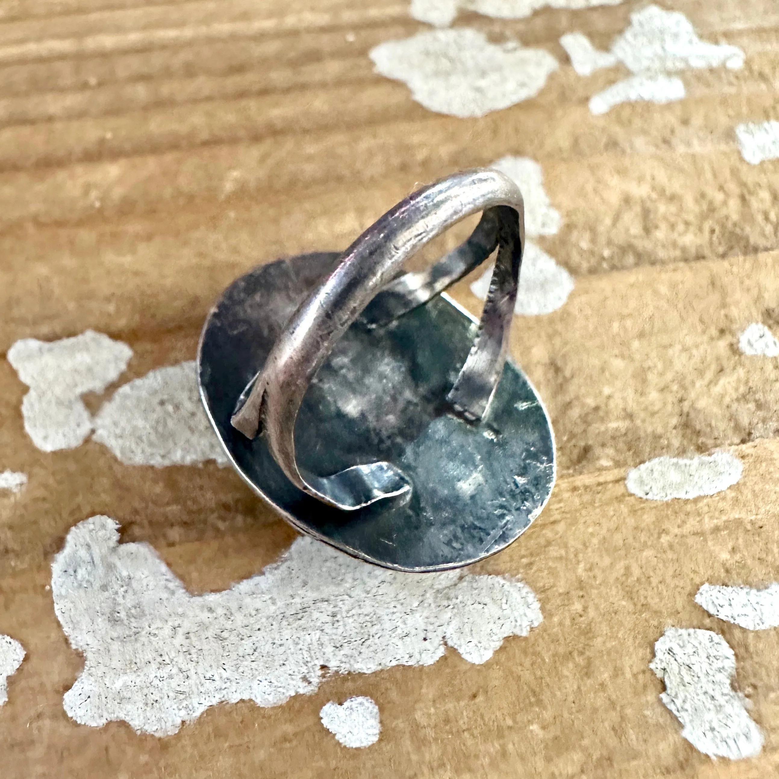 OCEAN VIEW Sterling Silver & Turquoise Ring, Native American Style Jewelry  Size 7